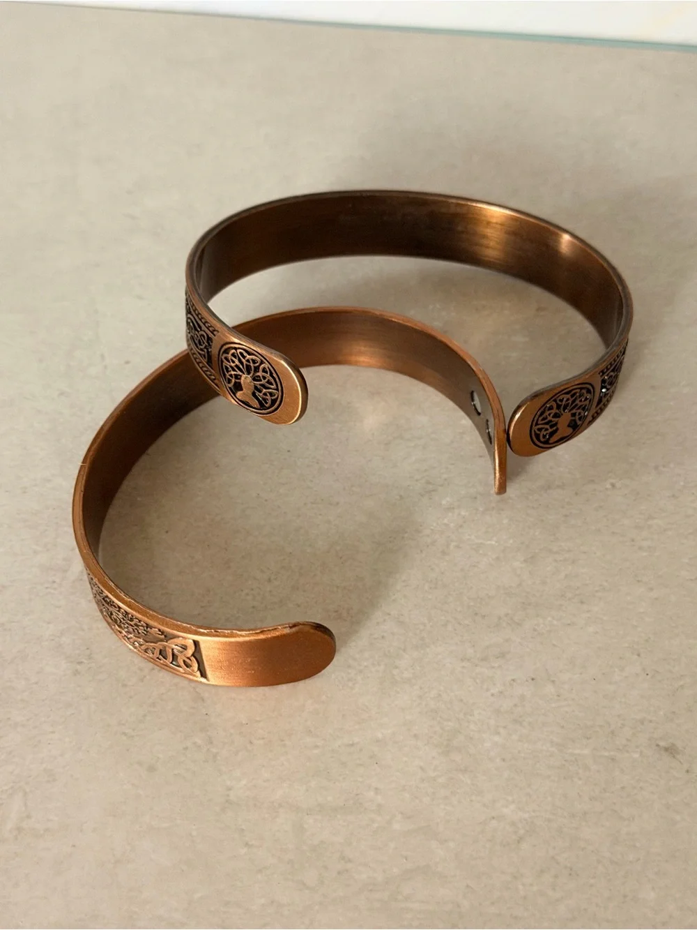 Unisex Men or Women Copper Celtic Tree of Life Design Magnetic Bracelet